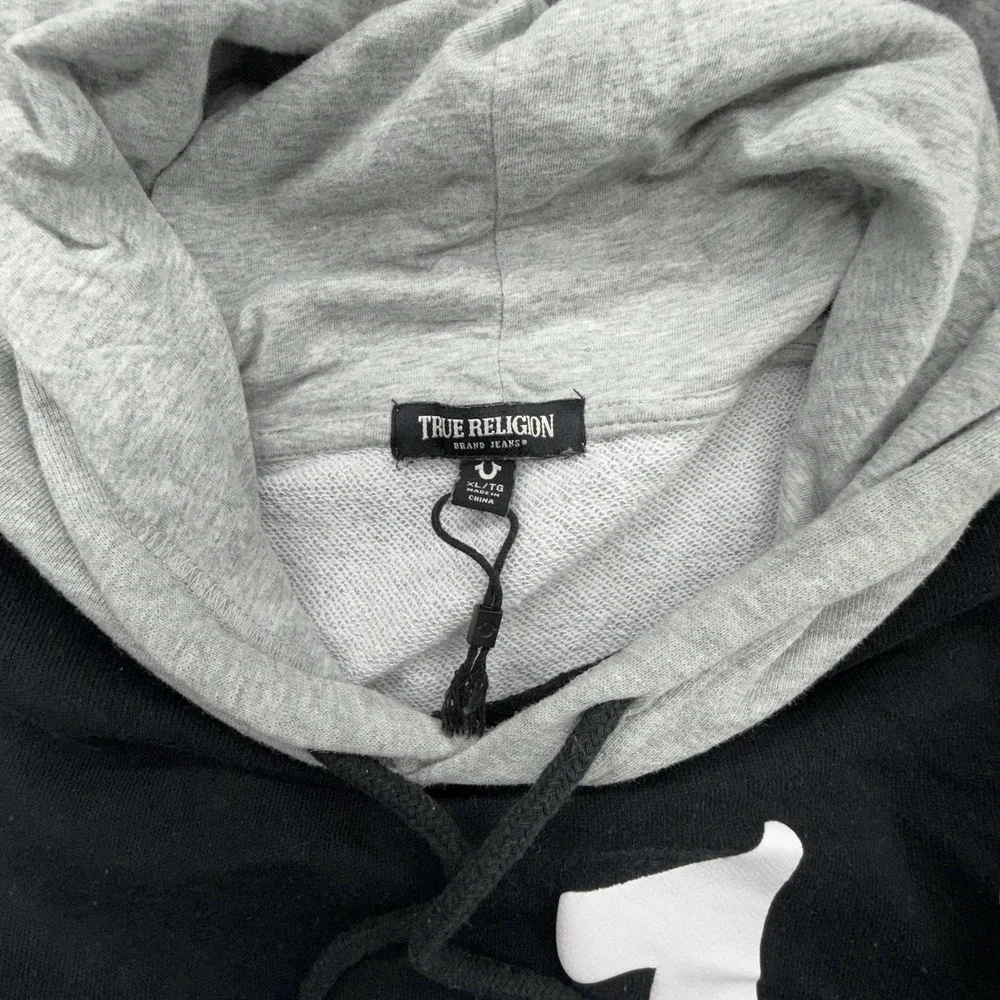True Religion Mens Hoodie Size xl‎ Black